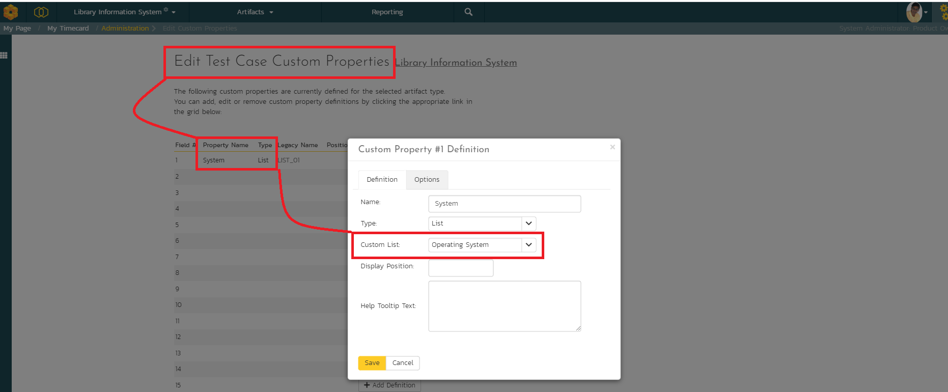 Custom Property Setup