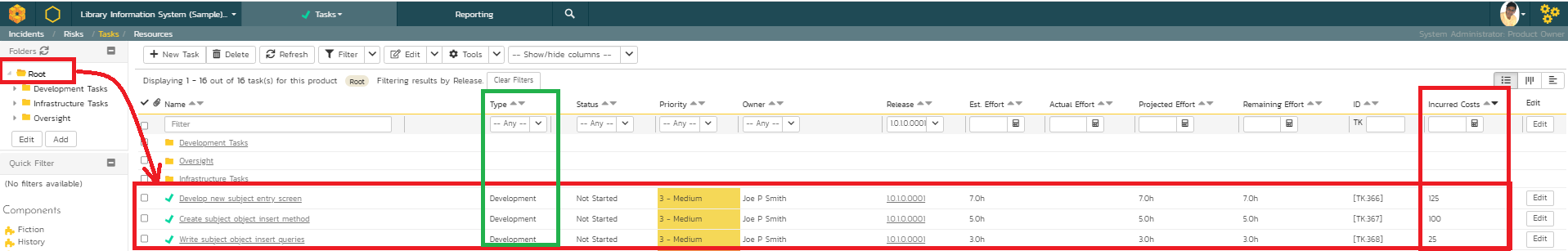 Task Data Setup